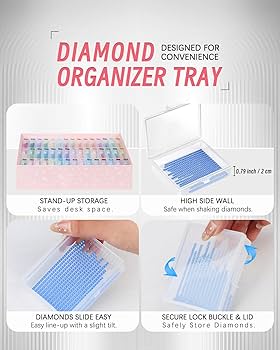 ダイヤモンドアート ケース 45PCS入り Amazon.com: forever young 45pcs Diamond Painting Storage